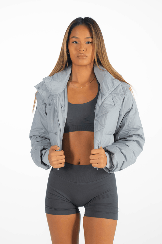 Classy Elegance Puffer Jacket 2.0 Cadet Grey