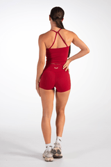 Classy Non-Scrunch Shorts Red