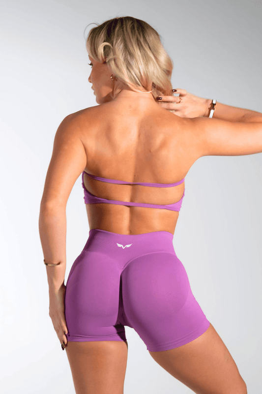 Club Athletica Flex Backless Bandeau Amethyst Purple