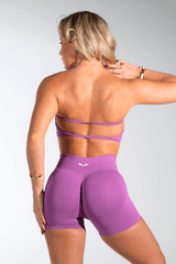 Club Athletica Flex Backless Bandeau Amethyst Purple