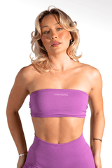 Club Athletica Flex Backless Bandeau Amethyst Purple