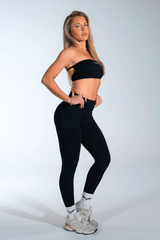 Club Athletica Flex Backless Bandeau Black