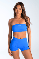 Club Athletica Flex Backless Bandeau Electric Blue