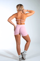Club Athletica Flex Backless Bandeau Light Pink