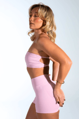 Club Athletica Flex Backless Bandeau Light Pink