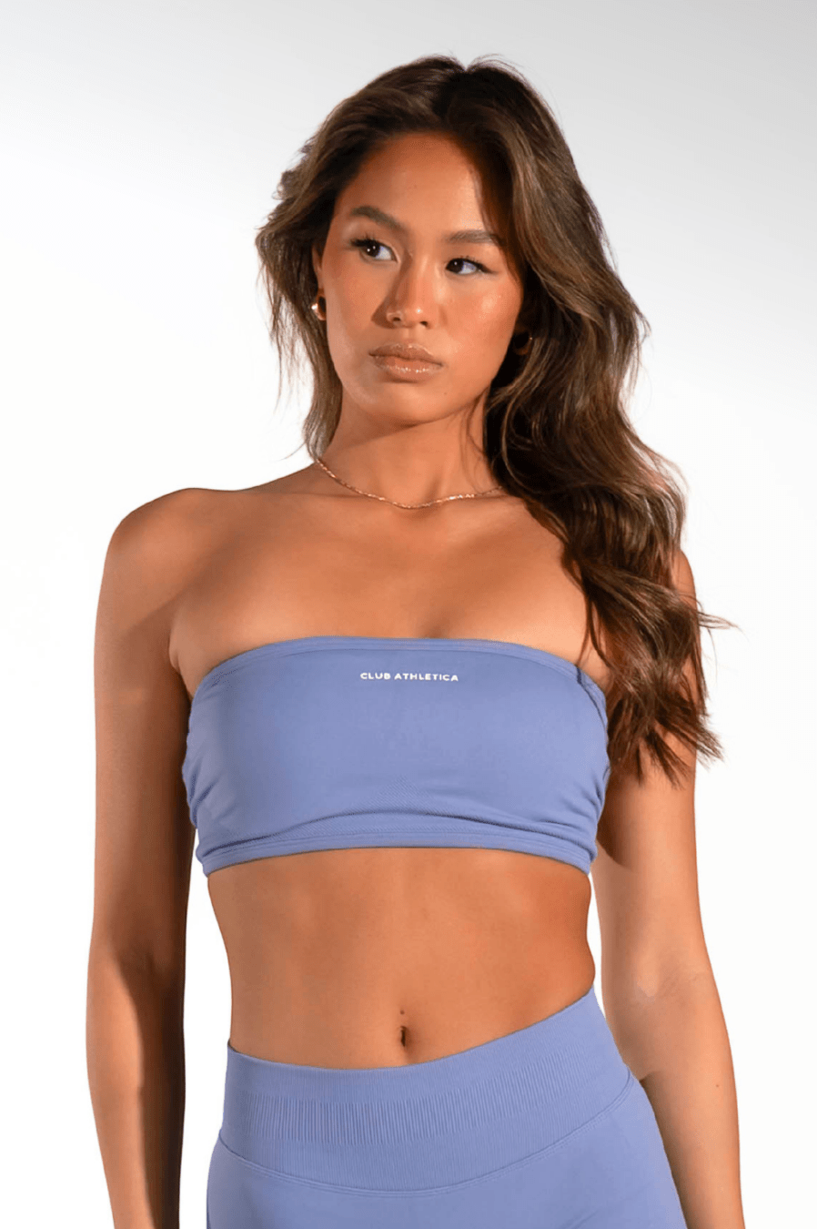 Club Athletica Flex Backless Bandeau Moonstone Blue