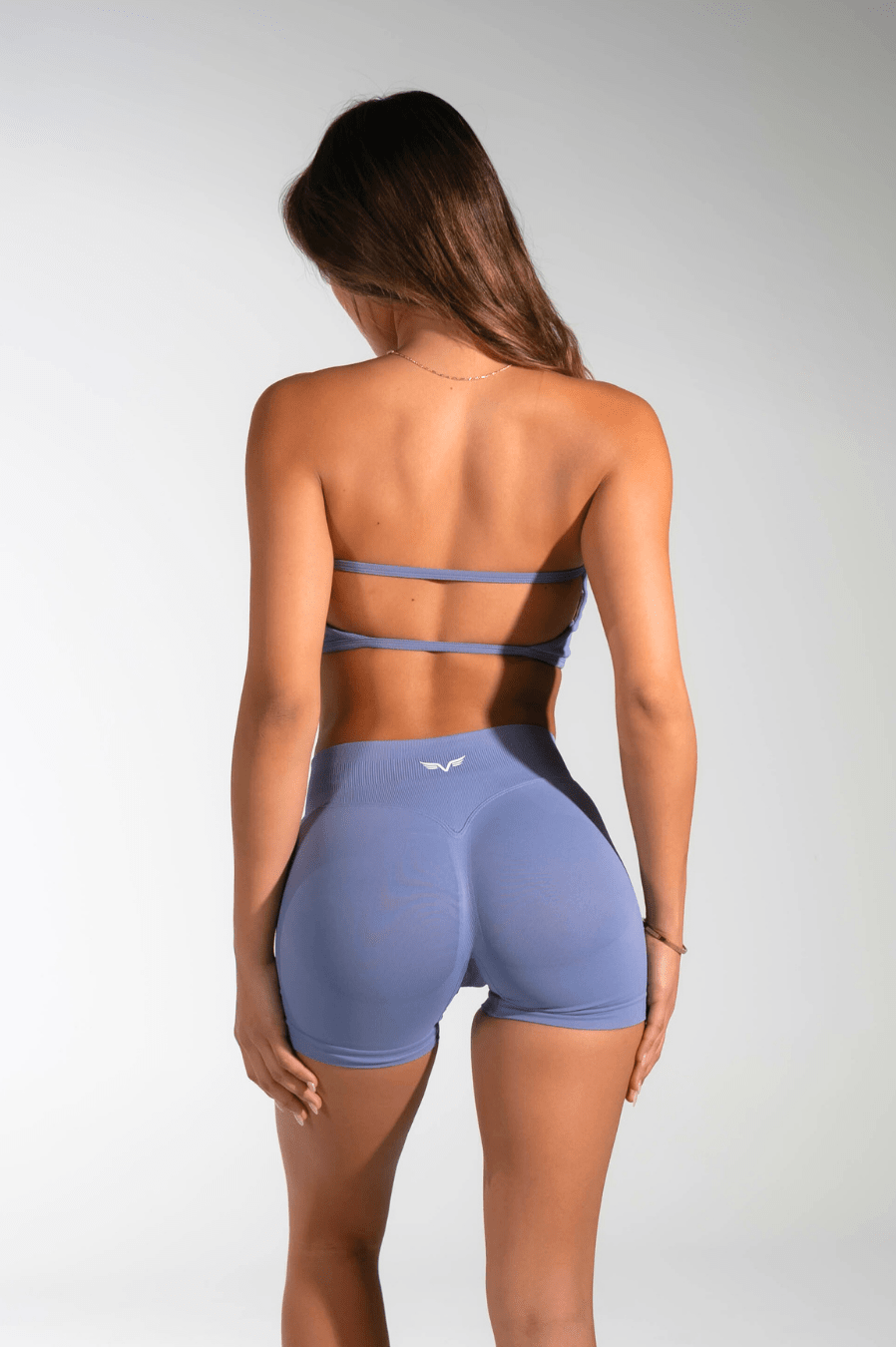 Club Athletica Flex Backless Bandeau Moonstone Blue