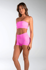 Club Athletica Flex Backless Bandeau Power Pink