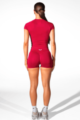 Club Athletica Flex Contour Fit Tee Festive Red