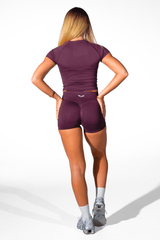 Club Athletica Flex Contour Fit Tee Mocha Velvet