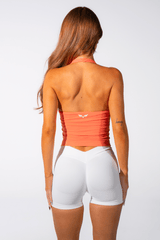 Club Athletica Flex Halter Tank Top Apricot