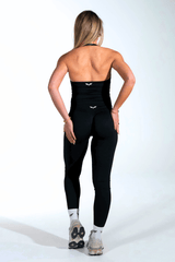 Club Athletica Flex Halter Tank Top Black