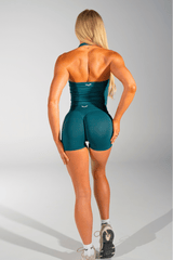 Club Athletica Flex Halter Tank Top Pine Green