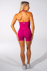 Club Athletica Flex Halter Tank Top Raspberry