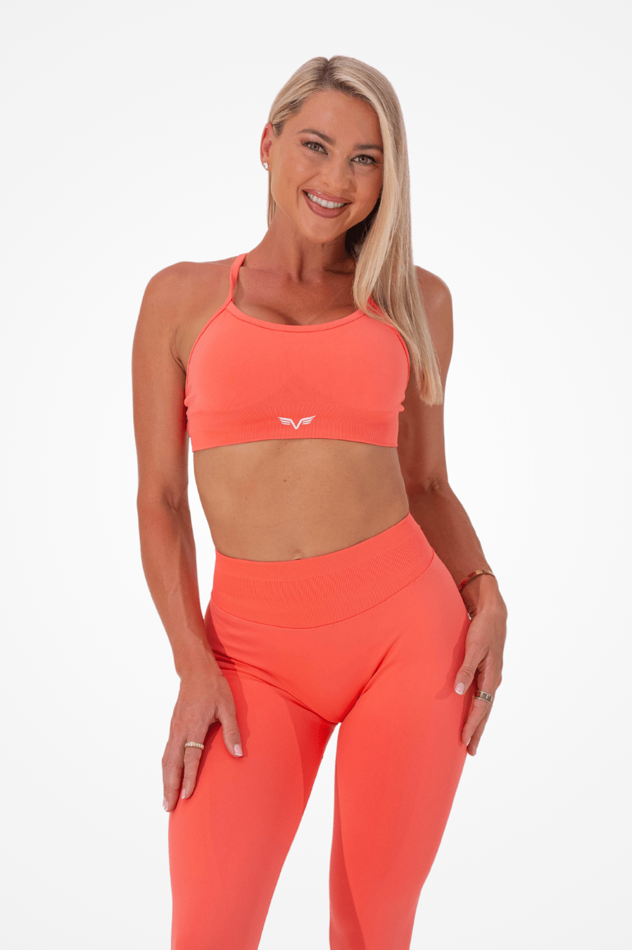 Club Athletica Flex Seamless Scrunch Leggings Apricot