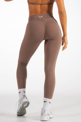 Club Athletica Flex Seamless Leggings Coffee Brown