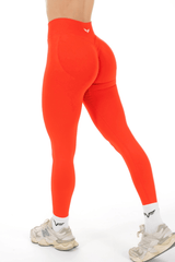 Club Athletica Flex Seamless Leggings Inferno Red