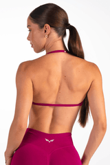 Club Athletica  Flex Seamless Ruched Crop Top Raspberry