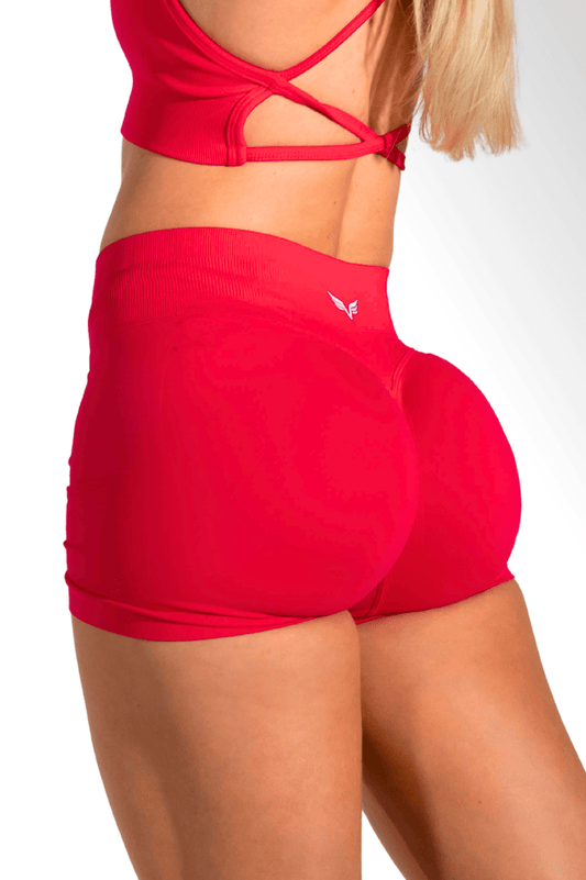 Club Athletica Flex Seamless Scrunch Shorts Cherry Pink
