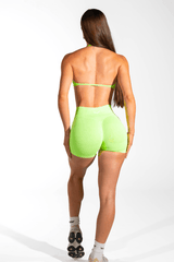 Club Athletica Flex Seamless Shorts Splice Green