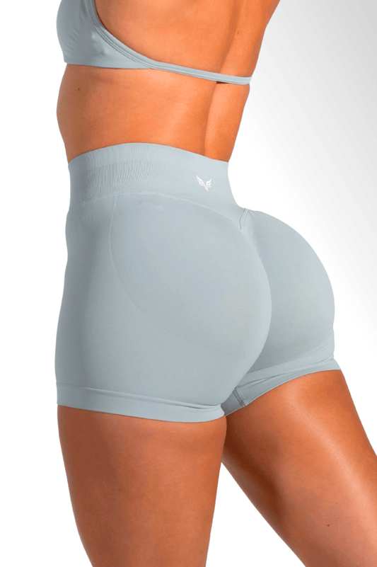 Club Athletica Flex Seamless Scrunch Shorts Sage Grey