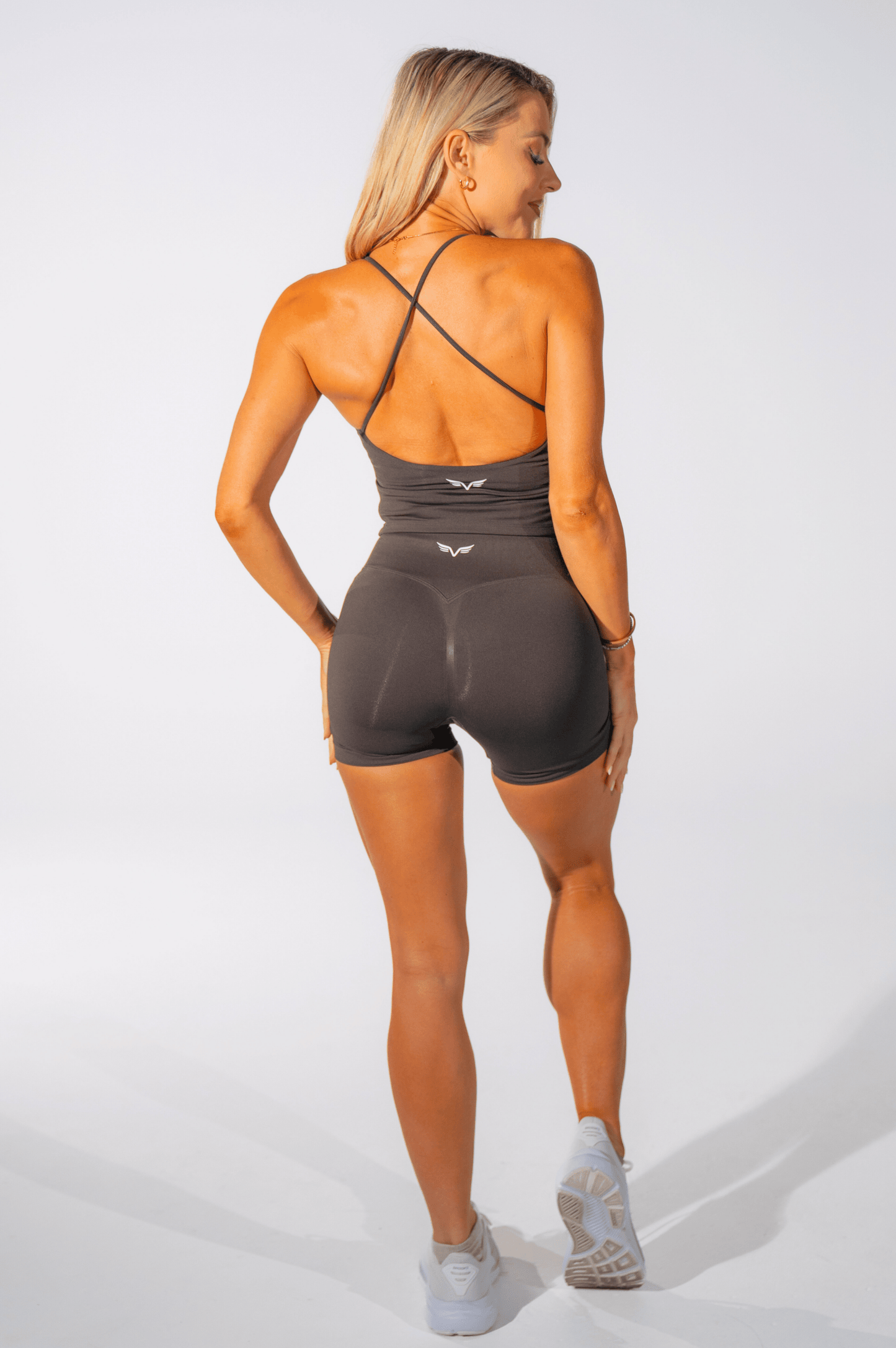 Club Athletica Impact Ignite Seamless Tank Top Mocha Brown