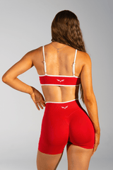 Club Athletica Impact Sculpt Seamless Crop Top Red