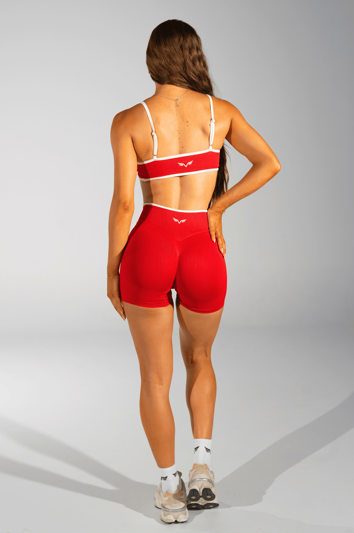 Club Athletica Impact Sculpt Seamless Crop Top Red