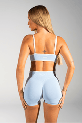 Club Athletica Impact Sculpt Seamless Crop Top Sky Blue