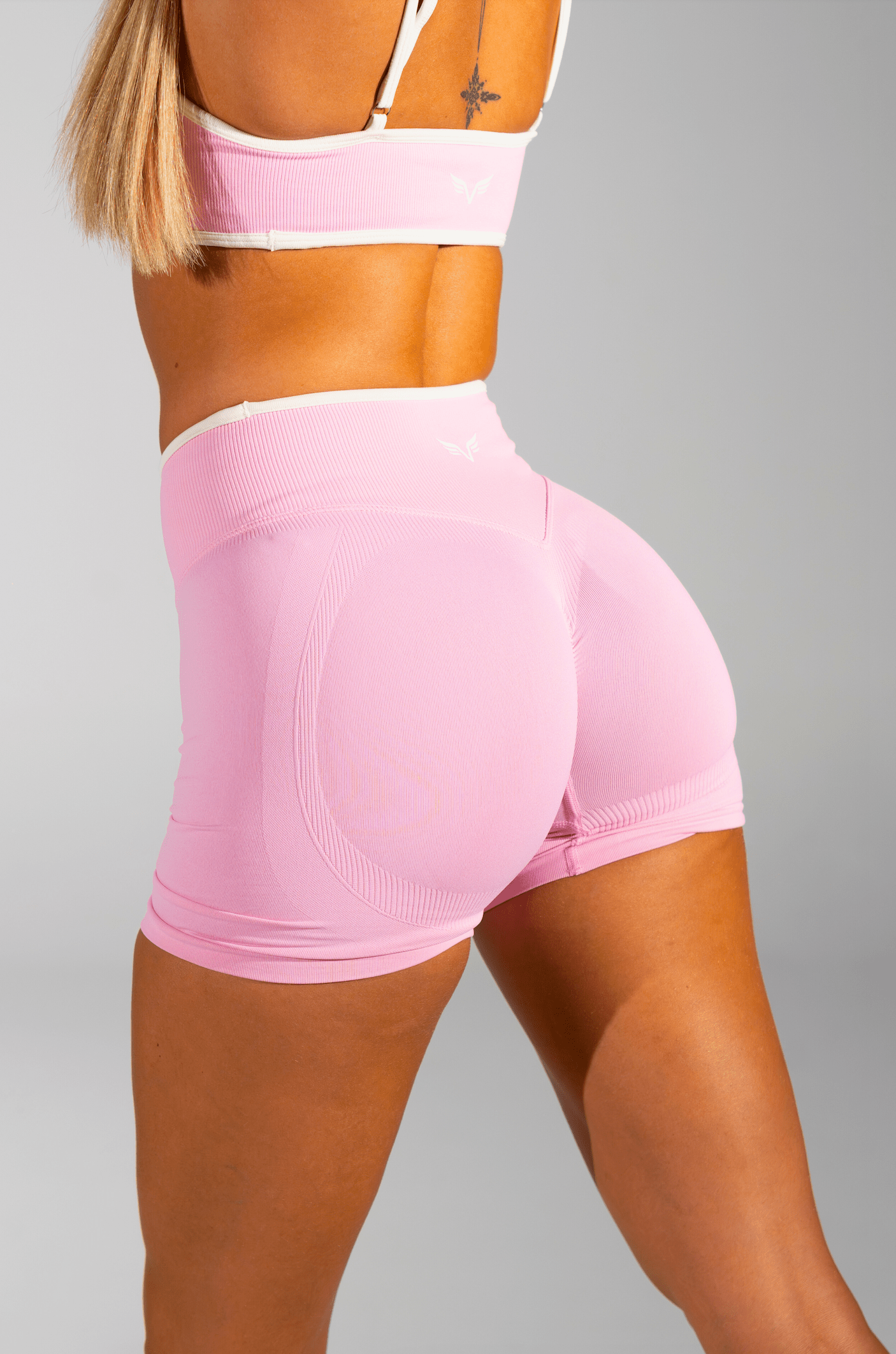 Club Athletica Impact Sculpt Seamless Shorts Candy Floss Pink