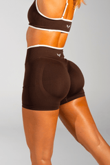 Club Athletica Impact Sculpt Seamless Shorts Expresso Brown