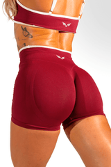 Club Athletica Impact Sculpt Seamless Shorts Garnet Red