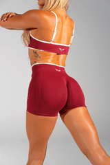 Club Athletica Impact Sculpt Seamless Shorts Garnet Red