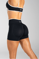 Club Athletica Impact Sculpt Seamless Shorts Onyx Black
