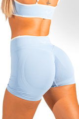 Club Athletica Impact Sculpt Seamless Shorts Sky Blue
