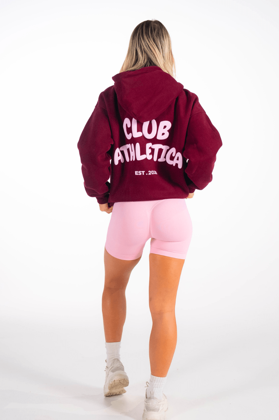 Club Athletica Oversized Premium Hoodie Burgundy