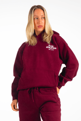 Club Athletica Oversized Hoodie Burgundy