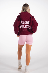 Club Athletica Oversized Hoodie Burgundy