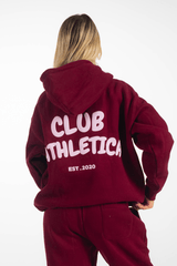 Club Athletica Oversized Hoodie Burgundy