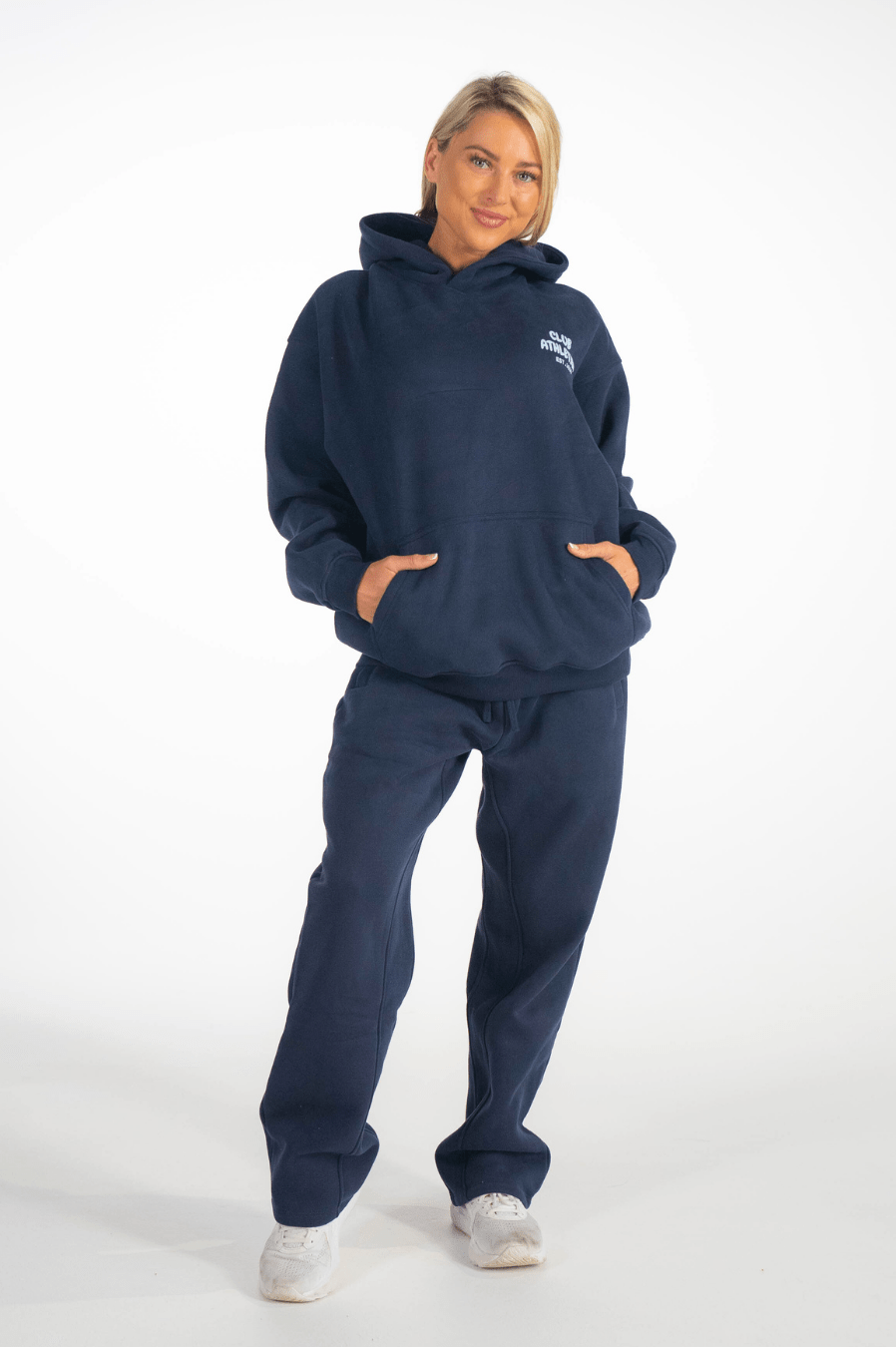 Club Athletica Oversized Premium Hoodie Navy Blue