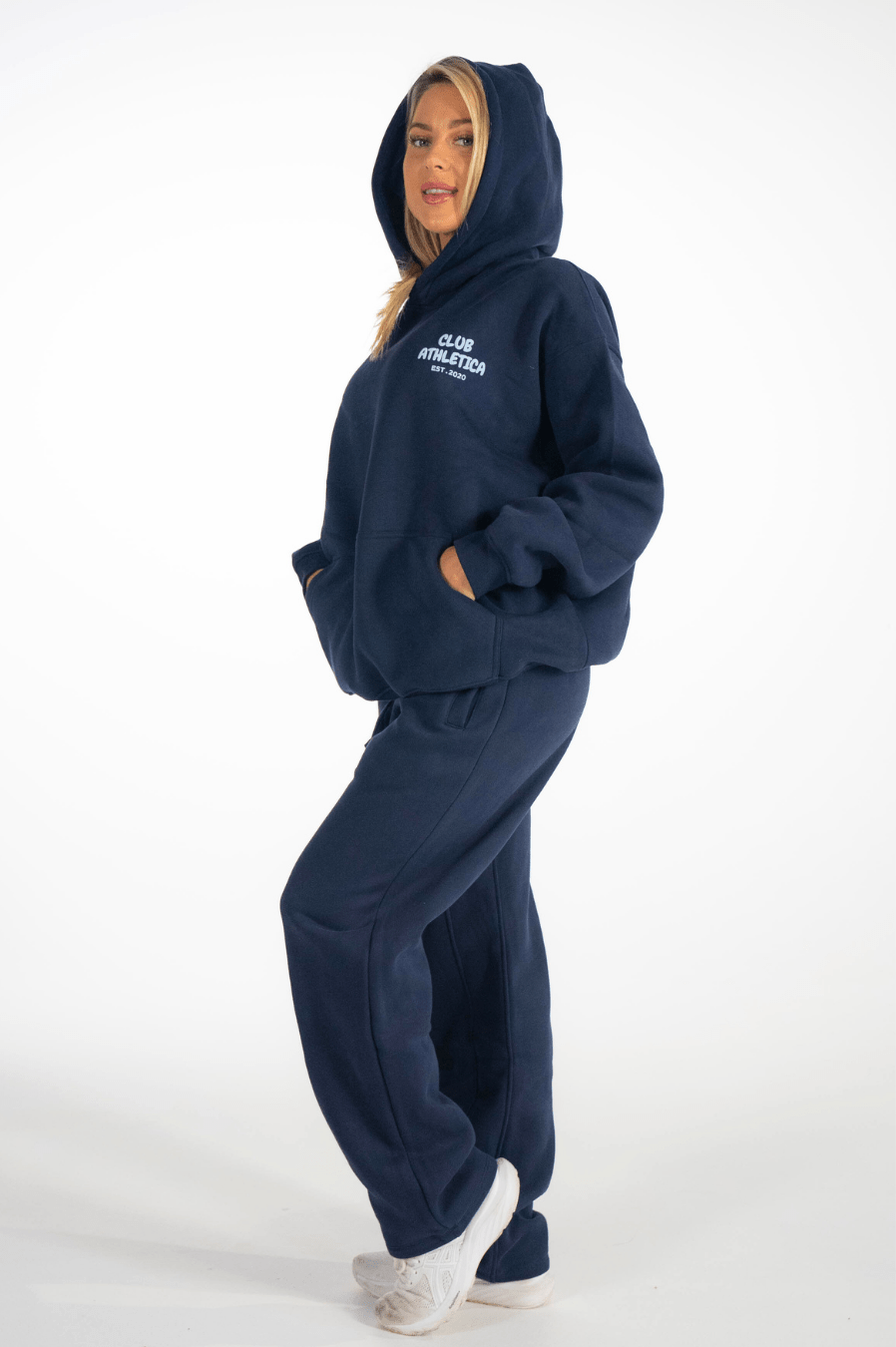 Club Athletica Oversized Premium Hoodie Navy Blue