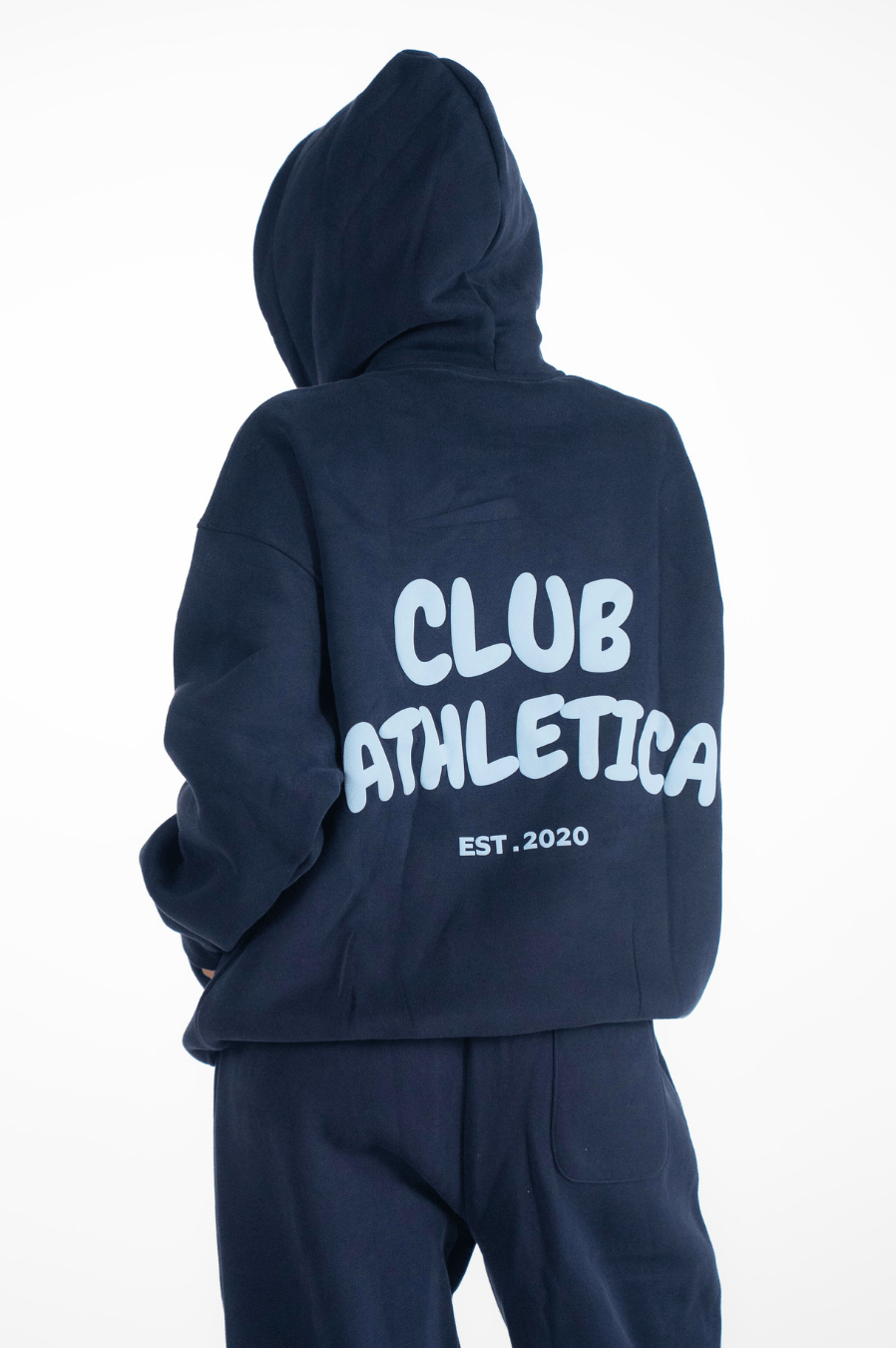 Club Athletica Oversized Premium Hoodie Navy Blue