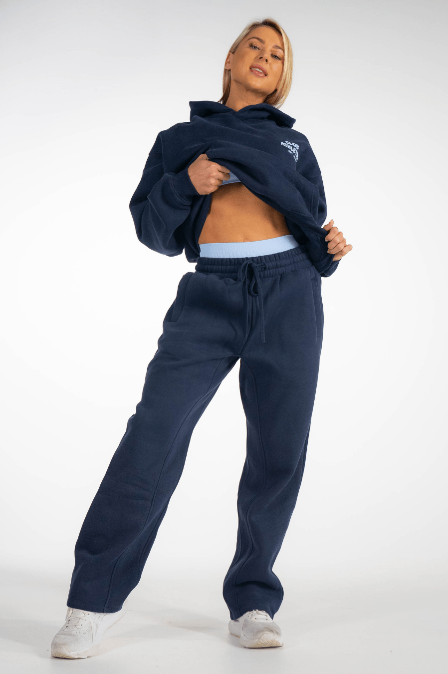 Club Athletica Oversized Premium Hoodie Navy Blue