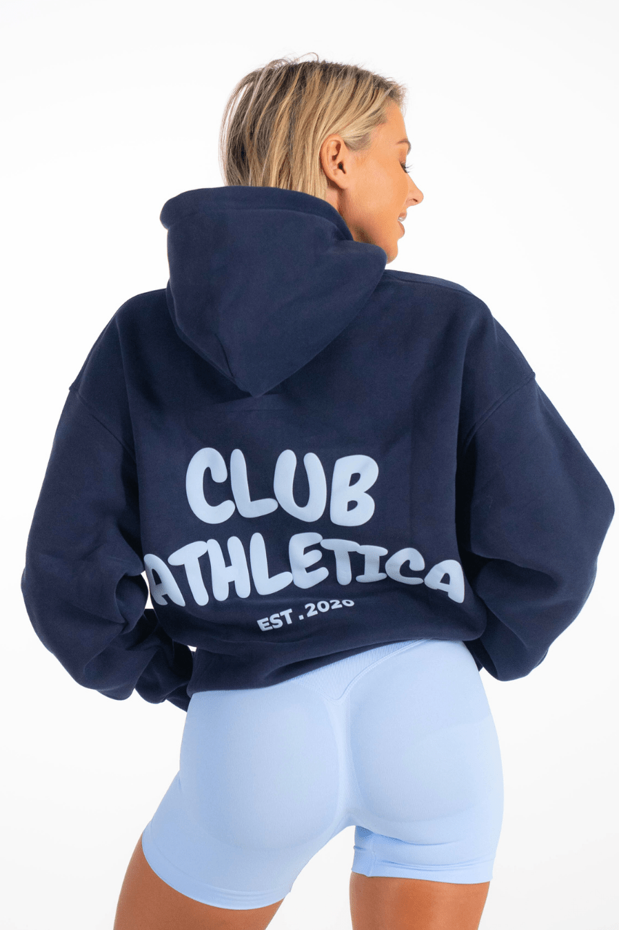 Club Athletica Oversized Premium Hoodie Navy Blue