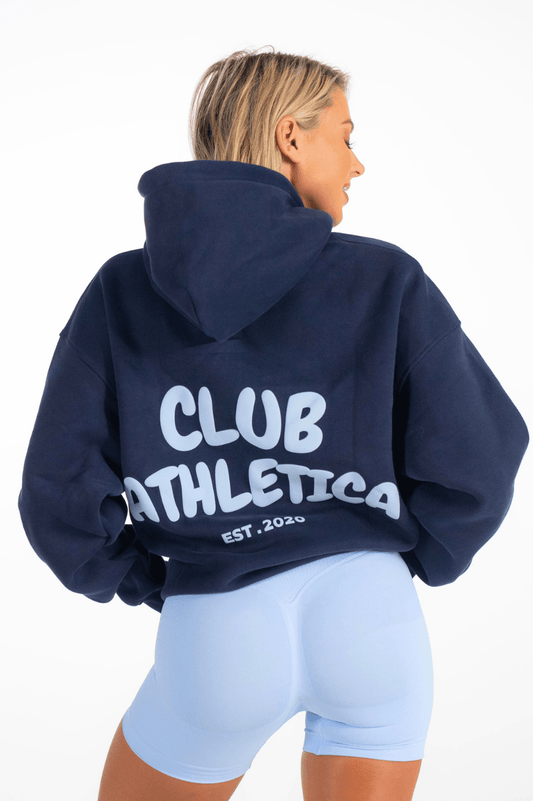 Club Athletica Oversized Hoodie Navy Blue