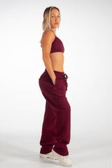Club Athletica Oversized Sweatpants Burgundy