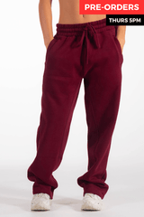 Club Athletica Oversized Sweatpants Burgundy