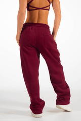 Club Athletica Oversized Sweatpants Burgundy