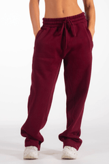 Club Athletica Oversized Sweatpants Burgundy