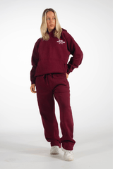 Club Athletica Oversized Sweatpants Burgundy
